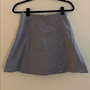 Loft Seersucker A-Line Skirt Size 2